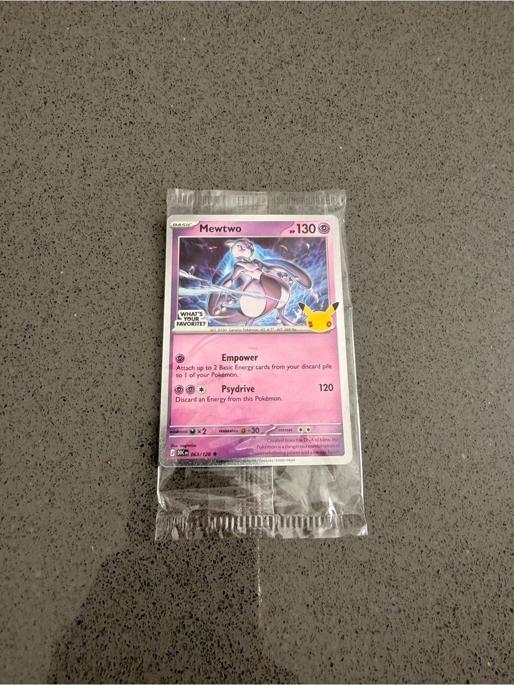 Pokemon 30th Anniversary Mewtwo Promo